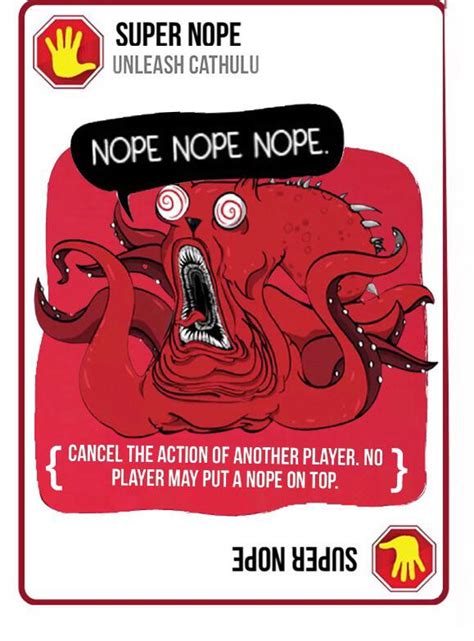 exploding cats nope card.